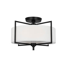 Load image into Gallery viewer, Perno Midcentury Semi Flush Mount Ceiling Light.