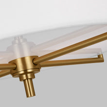 Load image into Gallery viewer, Perno Midcentury Semi Flush Mount Ceiling Light in Detail.
