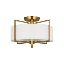 Load image into Gallery viewer, Perno Midcentury Semi Flush Mount Ceiling Light in Detail.