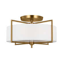 Load image into Gallery viewer, Perno Midcentury Semi Flush Mount Ceiling Light in Detail.