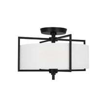 Load image into Gallery viewer, Perno Midcentury Semi Flush Mount Ceiling Light in Detail.