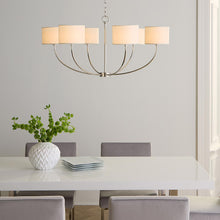 Load image into Gallery viewer, Sawyer LED Chandelier in dining room.