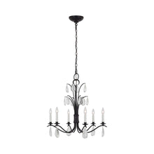 Load image into Gallery viewer, Shannon Chandelier in Aged Iron (Medium).