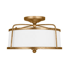 Load image into Gallery viewer, Stonington Semi Flush Mount Ceiling Light in Antique Gild.