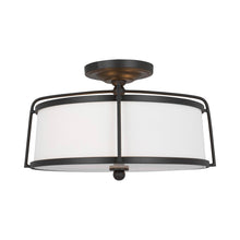 Load image into Gallery viewer, Stonington Semi Flush Mount Ceiling Light in Detail.