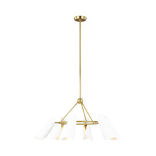 Load image into Gallery viewer, Tresa Chandelier in Matte White (6-Light).