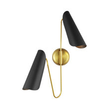 Load image into Gallery viewer, Tresa Wall Light in Midnight Black.