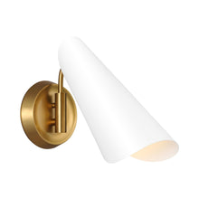 Load image into Gallery viewer, Tresa 1-Light Wall Light in Matte White.