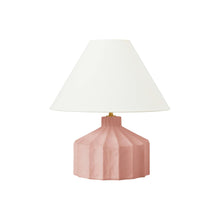 Load image into Gallery viewer, Veneto LED Table Lamp in Dusty Rose (Small).