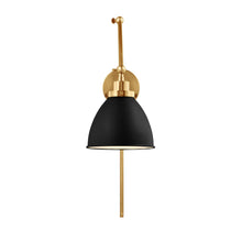 Load image into Gallery viewer, Wellfleet Adjustable Dome Wall Light in Detail.