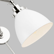 Load image into Gallery viewer, Wellfleet Adjustable Dome Wall Light in Detail.