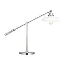 Load image into Gallery viewer, Wellfleet Wide LED Desk Lamp in Detail.