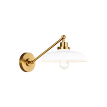 Load image into Gallery viewer, Wellfleet Wide Wall Light in Detail.