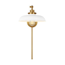 Load image into Gallery viewer, Wellfleet Wide Wall Light in Detail.