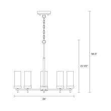 Load image into Gallery viewer, Zire Chandelier - line drawing.
