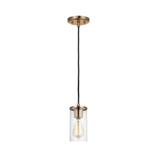 Load image into Gallery viewer, Zire Mini Pendant Light in Satin Brass.