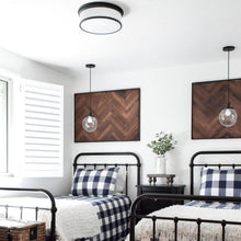 Load image into Gallery viewer, Geneva Flush Mount Ceiling Light in bedroom.