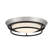 Load image into Gallery viewer, Beam Me Up! LED Flush Mount Ceiling Light in Brushed Nickel (Large).