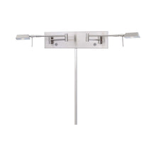 Load image into Gallery viewer, George's Reading Room LED Swing Arm Wall Light in Brushed Nickel (3.5-Inch).