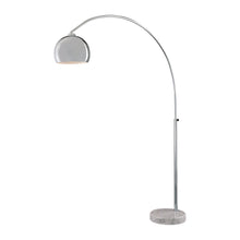 Load image into Gallery viewer, George's Reading Room 1 Light LED Floor Lamp in Brushed Nickel.