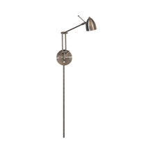 Load image into Gallery viewer, George's Reading Room LED Wall Light in Brushed Nickel.