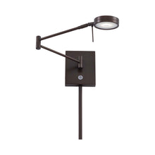 Load image into Gallery viewer, George's Reading Room P4308 LED Swing Arm Wall Light in Copper Bronze Patina.