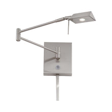 Load image into Gallery viewer, George's Reading Room P4318 LED Swing Arm Wall Light in Brushed Nickel.
