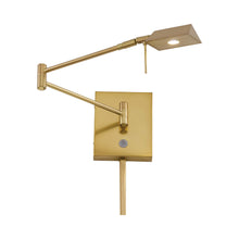 Load image into Gallery viewer, George's Reading Room P4318 LED Swing Arm Wall Light in Honey Gold.
