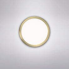 Load image into Gallery viewer, Geos LED Round Low-Profile Flush Mount Light in Detail.