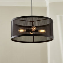 Load image into Gallery viewer, Gereon Drum Pendant Light in Detail.