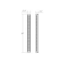 Load image into Gallery viewer, Gessato™ LED Bath Vanity Light - line drawing.