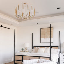 Load image into Gallery viewer, Gideon Chandelier in bedroom.