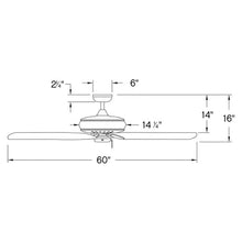 Load image into Gallery viewer, Gladiator Ceiling Fanin in line drawing.