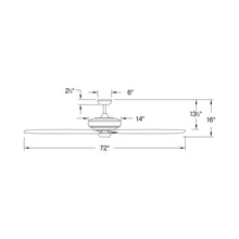 Load image into Gallery viewer, Grander Ceiling Fanin in line drawing.