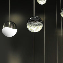 Load image into Gallery viewer, Grapes® 16-Light Square LED Multipoint Pendant Light in Detail.