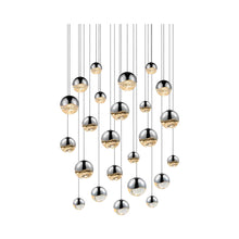 Load image into Gallery viewer, Grapes® 24-Light Round LED Multipoint Pendant Light in Polished Chrome/Assorted Bulb.