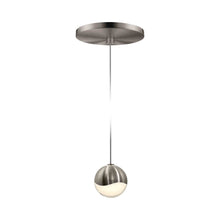 Load image into Gallery viewer, Grapes® LED Pendant Light in Round/Satin Nickel (Small).