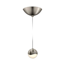 Load image into Gallery viewer, Grapes® LED Pendant Light in Dome/Satin Nickel (Small).