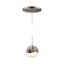 Load image into Gallery viewer, Grapes® LED Pendant Light in Round/Satin Nickel (Medium).