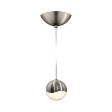 Load image into Gallery viewer, Grapes® LED Pendant Light in Dome/Satin Nickel (Medium).