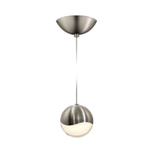 Load image into Gallery viewer, Grapes® LED Pendant Light in Dome/Satin Nickel (Large).