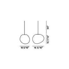 Load image into Gallery viewer, Gregg Outdoor Pendant Light - line drawing.