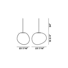 Load image into Gallery viewer, Gregg Outdoor Pendant Light - line drawing.