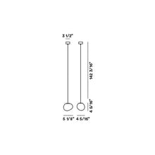 Load image into Gallery viewer, Gregg Pendant Light - line drawing.