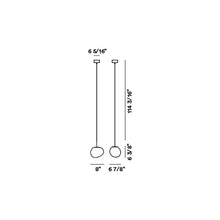 Load image into Gallery viewer, Gregg Pendant Light - line drawing.