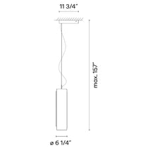 Load image into Gallery viewer, Guise 2270 LED Pendant Light - line drawing.
