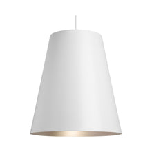 Load image into Gallery viewer, Gunnar Pendant Light in White / Satin Haze.