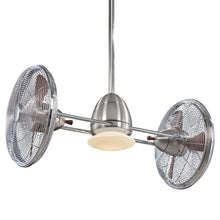 Load image into Gallery viewer, Gyro Ceiling Fan in Brushed Nickel/Halogen.