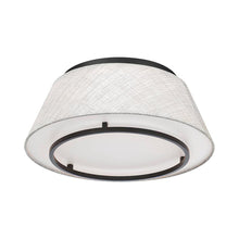 Load image into Gallery viewer, Hailey LED Flush Mount Ceiling Light in Black.