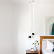 Load image into Gallery viewer, Haley Pendant Light in bedroom.